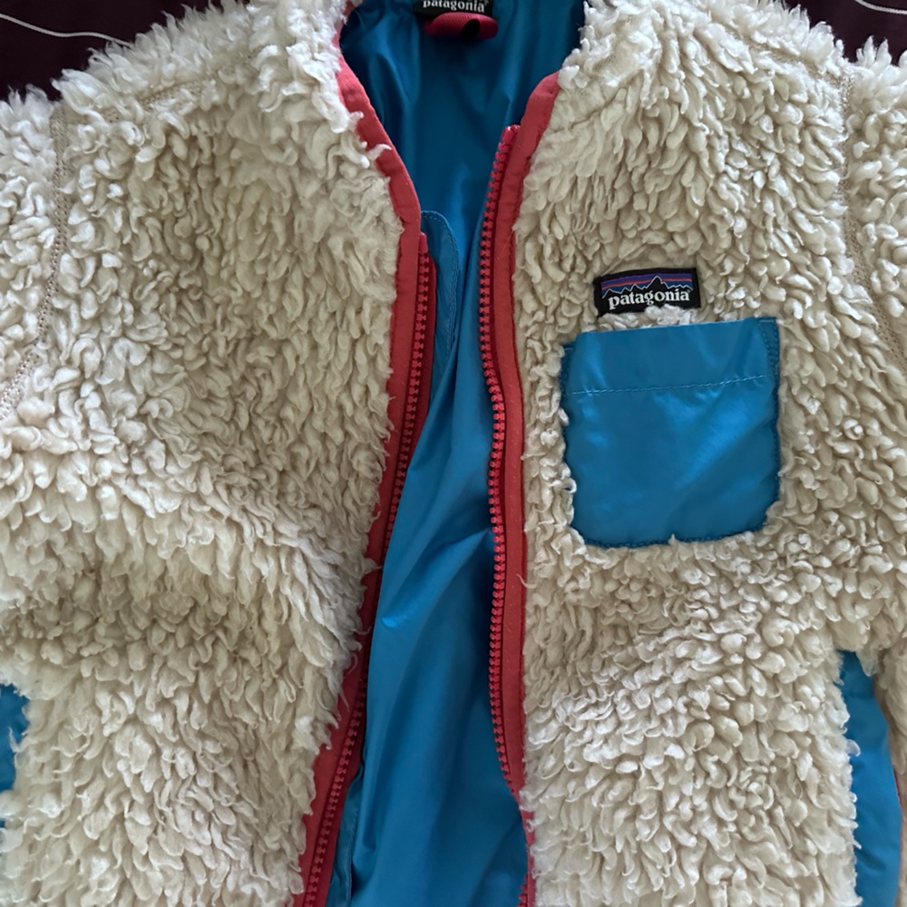 Patagonia Kids Cream Sherpa Jacket - Picture 2 of 6